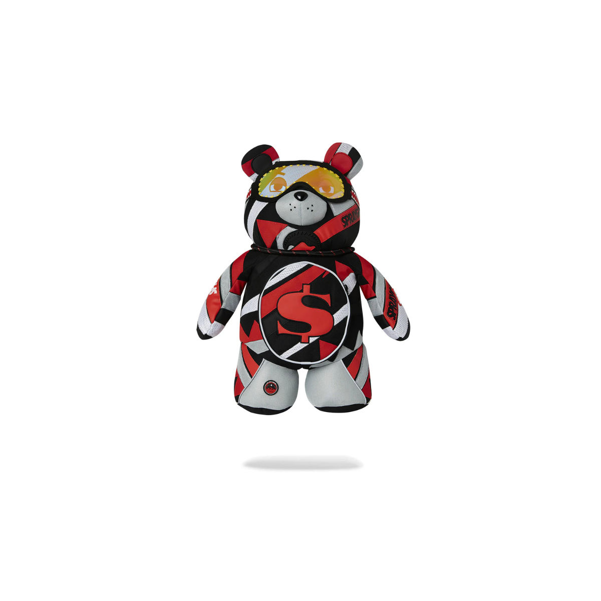 ZAINO SPRAYGROUND SHREDDED ARCTIC MONEYBEAR