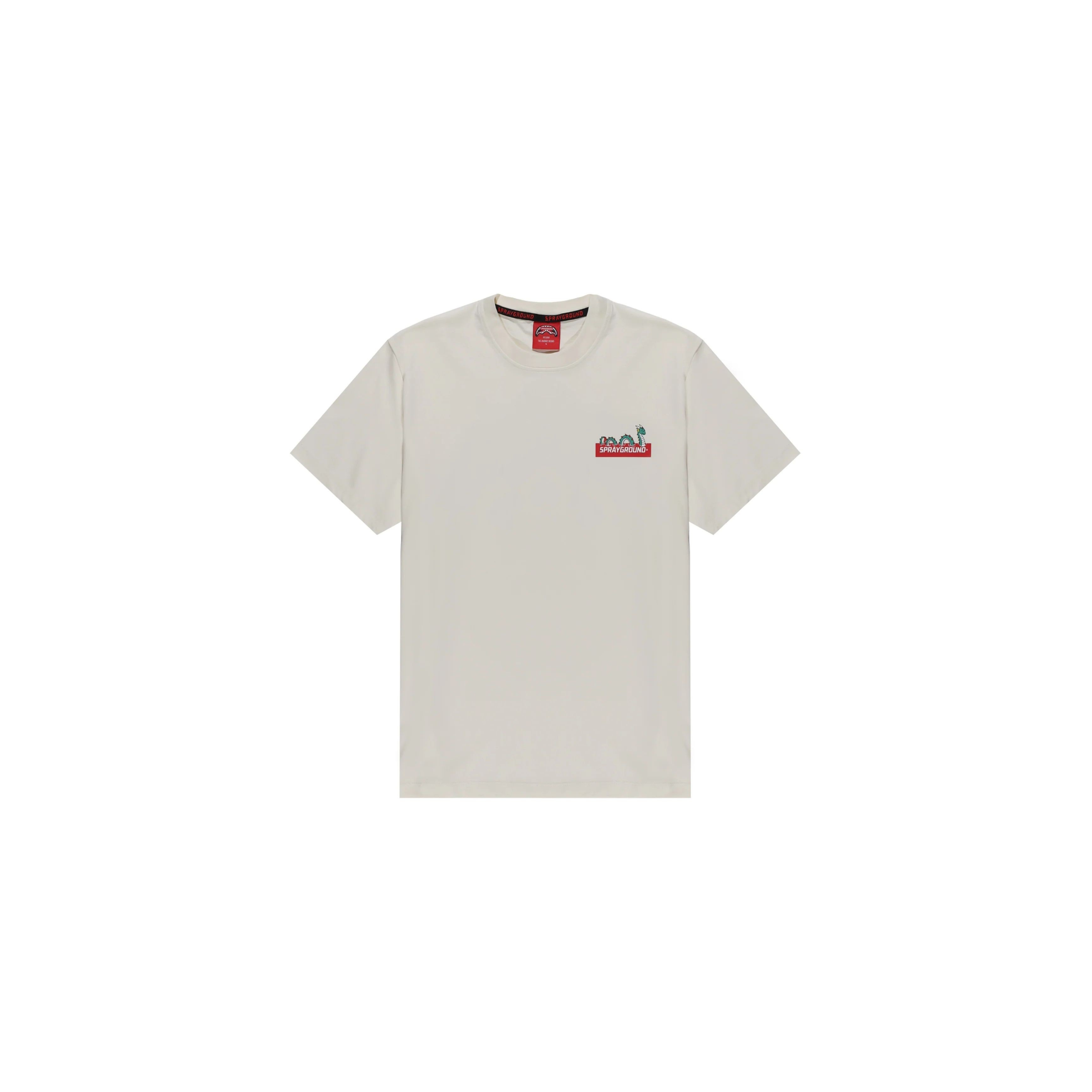 SPRAYGROUND T-SHIRT SHARK IN ATLANTA REGULAR IVORY