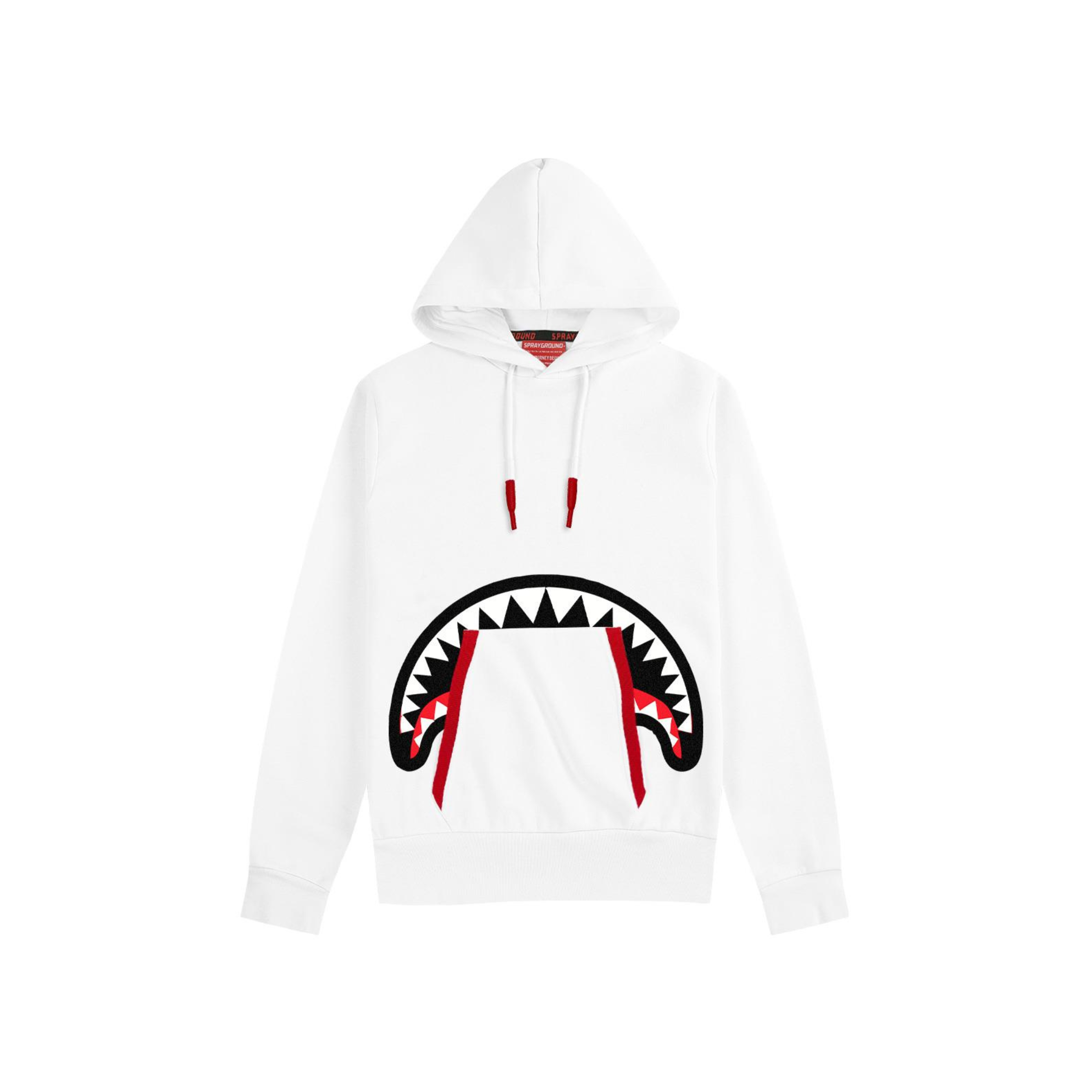 Hidden Shark Hoodie white Sprayground