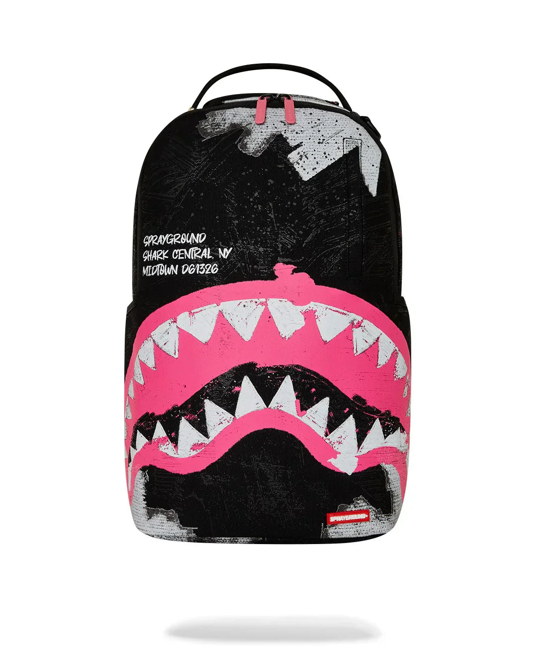 ZAINO SPRAYGROUND SHARK CENTRAL SORBET HAND PAINTED DLX-COTTON
